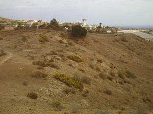 Die Finca Hipisur oberhalb Maspalomas